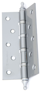 Дверная петля универсальная врезная Palladium 125х785х2,5 мм перламутровый хром