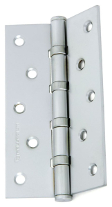 Дверная петля универсальная врезная Palladium 125х75х2,5 мм перламутровый хром