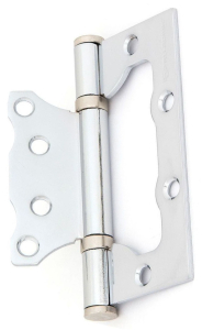 Дверная петля универсальная накладная Palladium 100х75х2,5 хром