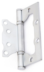 Дверная петля разъемная накладная Palladium 100х75х2,5 перламутровый хром