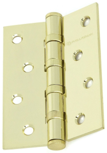 Дверная петля универсальная врезная Palladium 100х75х3 золото