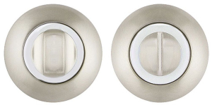 Завертка дверная AJAX BK6 JR SN/CP-3 матовый никель/хром