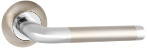 Дверная ручка PUNTO REX TL SN/CP-3 матовый никель/хром