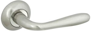 Дверная ручка для межкомнатной двери ФАБРИКА ЗАМКОВ FZ 09 SN никель