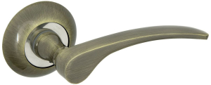 Дверная ручка для межкомнатной двери ФАБРИКА ЗАМКОВ FZ 12 AB бронза
