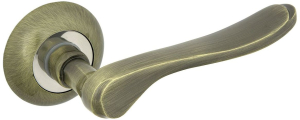 Дверная ручка для межкомнатной двери ФАБРИКА ЗАМКОВ FZ 15 AB бронза