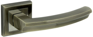 Дверная ручка для межкомнатной двери ФАБРИКА ЗАМКОВ FZ 07 S AB античная броза