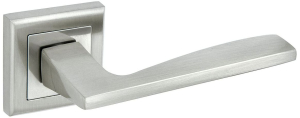 Дверная ручка для межкомнатной двери ФАБРИКА ЗАМКОВ FZ 16 S SN никель