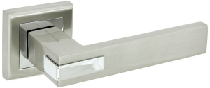 Дверная ручка для межкомнатной двери PALLADIUM Velasca никель