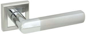 Дверная ручка для межкомнатной двери PALLADIUM Pianura никель