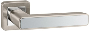 Дверная ручка PUNTO Mars QR SN/CP-3 матовый никель/хром