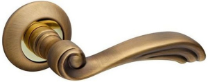 Дверная ручка для межкомнатной двери FUARO OPERA RM бронза