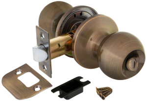 Дверная ручка-кноб для межкомнатной двери PUNTO 6072 AB-B бронза