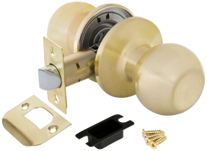 Дверная ручка-кноб для межкомнатной двери PUNTO 6072 SB-P матовое золото