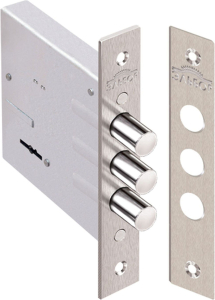 Дверной замок врезной ЭЛЬБОР КРЕМЕНЬ 1.04.02.К хром