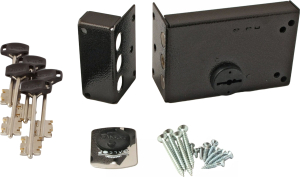 Замок накладной ЭЛЬБОР Лазурит медный антик