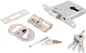 Цилиндровый замок Зенит ЗВ1-2 серебряный