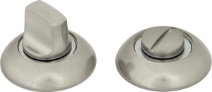 Дверная накладка-фиксатор Palladium R SN/CP BK матовый никель-хром