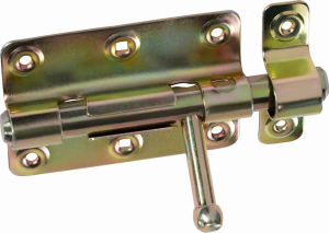 Дверной затвор LUX-TOOLS 100х70 мм оцинкованная сталь