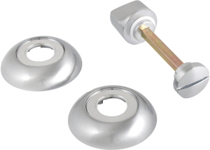 Дверная накладка-фиксатор Palladium CR BK SN/CP матовый никель-хром