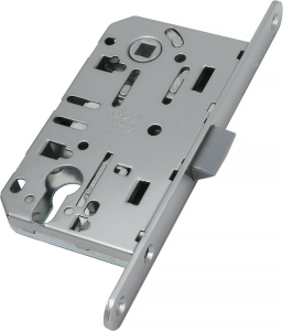 Дверная защелка AGB Mediana EV 240х132х19 мм ЦАМ никель