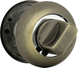 Дверная накладка-фиксатор ФАБРИКА ЗАМКОВ FZ AB BK античная бронза