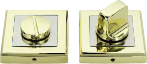 Дверная накладка-фиксатор ФАБРИКА ЗАМКОВ FZ S GP BK золото