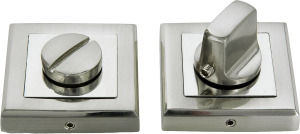 Дверная накладка-фиксатор ФАБРИКА ЗАМКОВ FZ S SN BK матовый никель