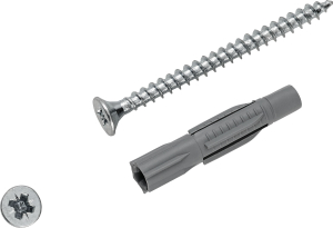 Дюбель универсальный распорный LUX-TOOLS 6х33 мм 10 шт