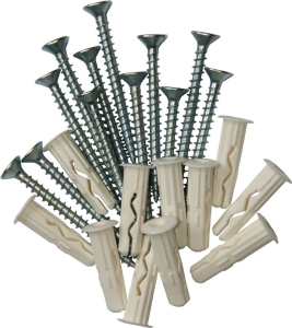 Дюбель ЕВРОПАРТНЕР MULTI Plug 6x25 мм с шурупом 4x25 мм 16 шт