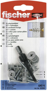 Дюбель рамный Fischer GKS 5х22 мм с шурупом 5 шт