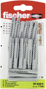 Дюбель универсальный распорный Fischer UX 6x50 мм 20 шт
