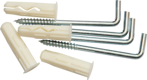 Дюбель ЕВРОПАРТНЕР MULTI 10x40 мм с крюк-шурупом 4,5х80 мм 4 шт