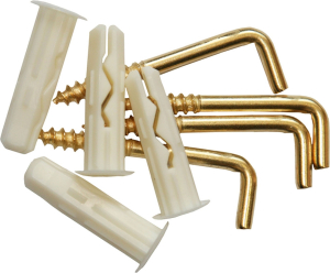 Дюбель ЕВРОПАРТНЕР MULTI 6x25 мм с крюк-шурупом 3х30 мм 4 шт