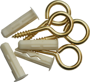 Дюбель ЕВРОПАРТНЕР MULTI 6x25 мм с петлей-шурупом 3,5х25 мм лат 4 шт