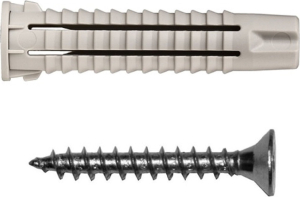 Дюбель универсальный ЕВРОПАРТНЕР PDU N 5х25 мм с шурупом 3,5х30 мм 30 шт