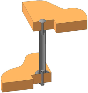 Больц 25х290 мм сталь