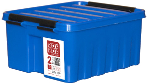 Контейнер для хранения с крышкой ROX-BOX полипропилен синий 100x170x210 мм 2,5 л