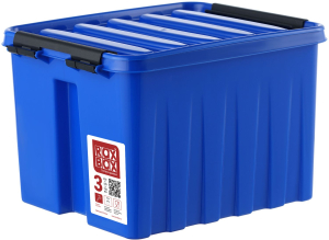 Контейнер для хранения с крышкой ROX-BOX полипропилен синий 140х170х210 мм 3,5 л