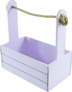 Ящик деревянный сирень 25x15x30 см