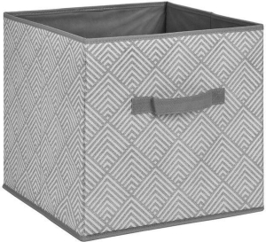 Корзина для белья текстиль OBI 122093 31х31х31 см серая