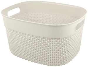 Корзина Plast Team Oslo полипропилен молочная 150х284х380 мм 12 л