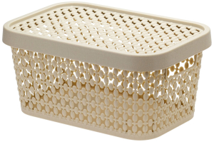 Коробка Пирула полипропиленовая латте 90x130x190 мм 1,5 л