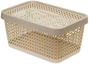 Коробка Пирула полипропиленовая латте 183x267x125 мм 4,5 л