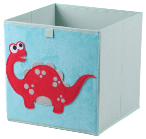 Короб для хранения с рисунком голубой 30х30х30 см
