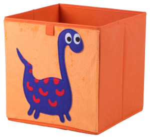 Короб для хранения с рисунком оранжевый 30х30х30 см