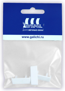 Заглушка Galichi для водосливного отверстия пластик белые 