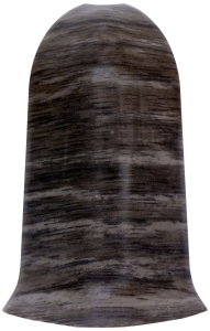 Наружный угол напольного плинтуса WIMAR дуб черненый 68 мм 2 шт