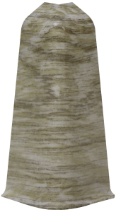 Наружный угол напольного плинтуса ELSI дуб бургундский 70 мм 2 шт