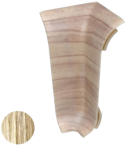 Наружный угол напольного плинтуса VOX Smart Flex дуб ливерпуль 55 мм 2 шт